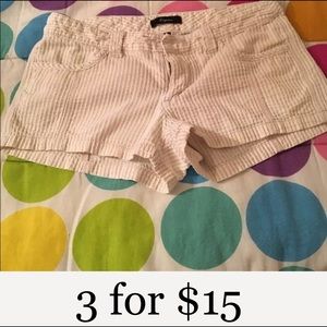 Express Striped Preppy Shorts